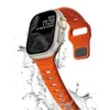 Silikonband+fodral för Apple Watch Band 44mm 45mm 41mm 40mm härdad glasskyddsändring till Ultra för iWatch Series 8 7 SE 6 5 3