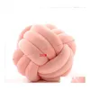 Cushion Decorative Pillow Soft Knot Cushions Bed Stuffed Home Decor Cushion Ball Plush Throw Y200723 Drop Delivery Garden Textiles286T