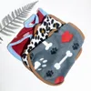 Odzież dla psów xs8xl odzież dla zwierząt flanelowa Flanela zimna płaszcz kota miękka 4 nogi piżamie 231121