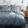 Conjuntos de cama texturizados e texturizados padrão casa dupla para baixo conjunto de capa de edredão 220x240 cama grande econômico durável 231121