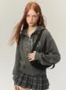 Sweats à capuche pour femmes ADAgirl Kawaii Angel Butterfly Graphic Sweatshirt avec fermeture éclair American Retro Cardigan à manches longues Zip Up Tenues décontractées