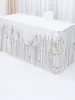 Party Decoration 1 * 1M gold and silver rain silk curtains for party decoration table curtains 231122