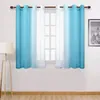 Curtain 60 Curtains Length Faux Light Filtering Semi Sheer Gradient Window Lavender Shower For Bathroom