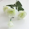 Dekoratif Çiçekler 4 Baş Plastik Diy Po Düğün Ev Masa Dekoru Düğün Buket Eustoma Sahte Çiçek Yapay Çiçek