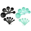 Mätverktyg Mätsked Mätningskoppbakningsverktyg DIY Kakbakningspulversked 10 Stycken Skala Set Plastic Measuring Spoon 230422