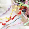 10M Kerstmis Halloween Party Decoratie Kunstmatig Blad Natuurlijk Hessisch Jute Touw Touw Jute Lint Diy Craft Vintage Voor Thuis Drop Dhjzp