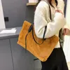 Abendtaschen Faux Pelz Frauen Einkaufstasche Mädchen Tragbare Plüsch Weibliche Handtasche 2024 Winter Schulter Große Kapazität Retro Reise Pendeln