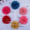 Dekorative Blumen, 200 Stück/Los, 9,1 cm, 6 Farben, schöne handgefertigte Dekoration, fester, ausgehöhlter Stoff für Stirnbänder/Baby-Haar-Accessoires