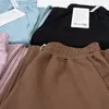 LL Yoga SoftStreme Pants مقسمة طويلة سيدات طويلة الخصر ناعمة النسيج بنطلون الصعود على التوالي يظهر الساقين اليوغا اللياقة البدنية LL066