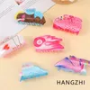 Hair Clips HANGZHI Creative Billiards Angel Leopard Grab Clip Colorful Cute Acrylic Headdress For Women Unique Personalized Accessorie