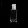 30ml Empty hand sanitizer PET Plastic Bottle with flip cap trapezoid shape bottle for makeup remover disinfectant liquid Guxbr