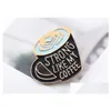 Pins, Brooches Pins Brooches Coffee Enamel Pin Strong Like My Lover Bag Lapel Clothes Badge Jewelry Gift Shu16 Drop Delivery Jewelry Dhhky