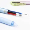 Multifunktion pennor japan pilot frixion geler 4 färger raderbara 0,38 mm student 0,5 mm fint bläckkontorspapper 230422