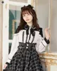 Blouses pour femmes Style japonais doux Mine à manches longues dentelle couture nœud chemise décorative Lolita printemps chemisier en mousseline de soie Liz hauts