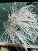 Wedding Hair Jewelry White Feather Headband Tiara Fashion Crystal Hair Clip Wedding Bridal Hair Accessories Ornaments For Bride Party Headpiece 231121