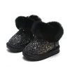 Bottes enfants neige 010 ans pour bébé rose filles enfants chaussures d'hiver chaud en peluche mode plate-forme courte noir gris 231122