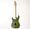 Vall ey Arts California Pro Transparent Green Guitare électrique