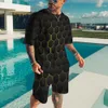 Survêtements pour hommes Été Hommes Casual Beach Shorts Set 3D Imprimé Blu Ray Fragments Col Rond T-shirt Pour Hommes À Manches Courtes Deux Pièces Ensemble 230422