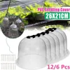 12 6pcs 10 재사용 가능한 플라스틱 온실 정원 Cloche Dome Plant Covers Frost Guard Ze Protection 210615199J