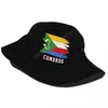 Bérets seau chapeaux drapeau des Comores Fans Cool pare-soleil en plein air été pêcheur casquettes chapeau de pêche