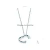 Pendentif Colliers Charm Cadeau 100% 925 Sier Amour Et Clé Croix Pendentif Collier Rose Or Blanc Bijoux Match Monde Fit Jewelry3917441 Dhcrr