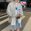 Erkek Ceket Gevşek Gömlekler Erkekler All-Match 3D Dekorasyon Ekose Kore Tiki Stili Gelişmiş Eğik Sokak Giyim Hipster Fitness