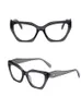 Новые модные мужские и женские очки в оправе, дизайнерские квадратные компьютерные очки, качественные унисекс-планки, очки по рецепту, близорукая оправа, высокое качество, PR 206