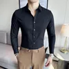 Männer Casual Hemden Chemise Homme Luxus Business Formelle Kleidung Langarm Kleid Für Männer Kleidung Slim Fit Hemd Bambus Faser