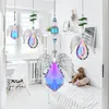 Dekoracje ogrodowe H D 3PCS Crystal Angel Suncatcher z AB pryzmatami wiszące okno ozdobne ozdoby lekkie łapacz domu