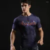 Heren t shirts krachttraining kleding compressie t-shirt tcosplay 3D printen quick drying 2023