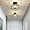 Criativo lâmpada de teto cristal quadrado redondo lanterna luz vidro hotel café corredor varanda preto ouro prata metal iluminação