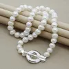 Ketten Saiye 2023 Ankunft 925 Sterling Silber Mode Natürliche Süßwasser Perle Halsketten Für Frauen Weibliche Edlen Schmuck