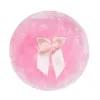 Makeup Sponges Applicators Cotton Large Fluffy Powder Puff For Face Body Round Loose With Ribbon Bow Handle Transparent Storage Box ZZ