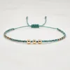 Länk armband go2boho handgjorda smycken miyuki armband rostiga turkosfrö pärlor en enda sträng för kvinnor modesmycken gåvor