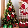 Juldekorationer Alfabetet Knittande strumpor Trädprydnader för hem Navidad Noel 2023 Xmas Gift 231121