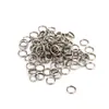 1000 peças anéis divididos de pesca em aço inoxidável isca resistente anel sólido iscas 7mm 150lbs321r