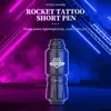 Tattoo Machine 9000RPM Mini Rocket Set 1200mAh Wireless Power Supply Voltage Display RCA Interface Rotary Pen Kit 231121