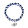 Handmade Antique Silver Plated Animal Charm Evil Eye Bracelets Jewelry