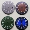 Relógio kits de reparo Ferramentas de 28,5 mm Dial modificado NH35 NH36 Green Luminous para 4r 6r Movimento automático com o logotipo S DialRepair Hele22