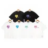 Mens Designer t Shirt Designa Tshirts Spray Love Heart Print Short-sleeved Fashion Women Graphic