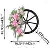 Dekorativa blommor Q6PE Harvest Spring Wreath Fall Thanksgiving Decorations Home Party Indoor Outdoor Summer Holiday Ornament Pendant