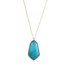 Colliers pendentifs Fashion Trendy Chic Jewelry Natural Blue Turquoise Stone Collier pour femmes Boutique Party Accessoire