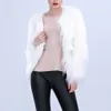 Femmes fourrure fausse fourrure noël LED manteau femmes fausse fourrure veste femme éclairer Rave scène manteaux vestes lumières fourrure 231122