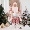 Dekoracje świąteczne Big Święty Mikołaj Claus Doll 60cm Bożego Narodzenia Rok prezent Wesołych Świąt Dekoracje do ozdób domowych Natal Navidad 231121