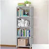 Storage Holders Racks Waterproof Bookshelf Metal Bookcase Shelf Organizer Stuff Supplies 19Sr Ff Drop Delivery Home Garden Houseke Dh2Q3