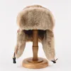 Trapper Hats Warm Bomber Hat Men Women Thick Russian Ushanka Fur Fashion Male Female Winter Black Grey Earflap Ski Cap 231122