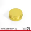 Recipientes de alumínio dourados frascos cosméticos lata para creme de bálsamo labial chá cosmético ou tabaco 5ml - 250ml mgxbr