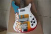 Custom 4003 Rick 4 Strings Bass Guitar Multi Colored Painting Top Quality South Korean Imported Accessories