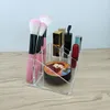 Boîtes de rangement Stand de maquillage clair Organisateur durable avec grilles Boîte cosmétique pour le support de brosses à eye-liner à lèvres