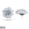 Fleurs décoratives 10 pièces or argent Rose tête fleur artificielle décoration de fête de mariage bricolage maison El scène mise en page Simulation